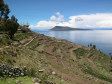 Aufnahme aus der ruhigen und 35 km von Puno entfernten Insel Taquile - bekannt f�r seine strickenden M�nner