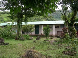 Sicht auf das Hauptgeb�ude der Schule